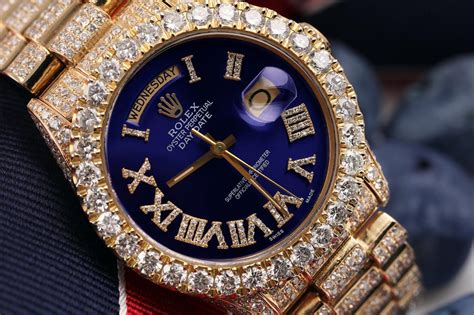 fully iced out replica watches for sale|iced out rolex bezel.